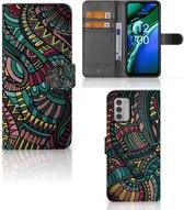 GSM Hoesje Geschikt voor Nokia G42 Flip Case Aztec