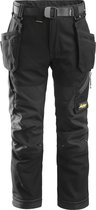 Snickers 7505 FlexiWork, Pantalon Junior - Zwart/ Zwart - 98