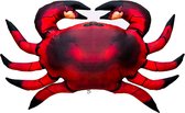 Kussen Zee - Rode Krab - Meerkleurig - Zee kussen - Groot formaat - Sierkussen - 65 cm