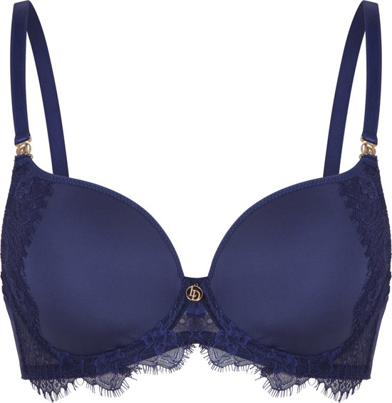 LingaDore - Uni-Fit BH Blue Ribbon Lace - maat 90B - Blauw