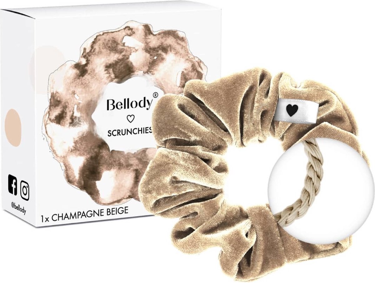 Bellody - Scrunchie Haargummie - Champagne Beige