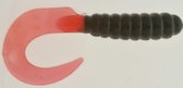 5x Twister enkel 7,5cm - 3 inch in de kleur black fire