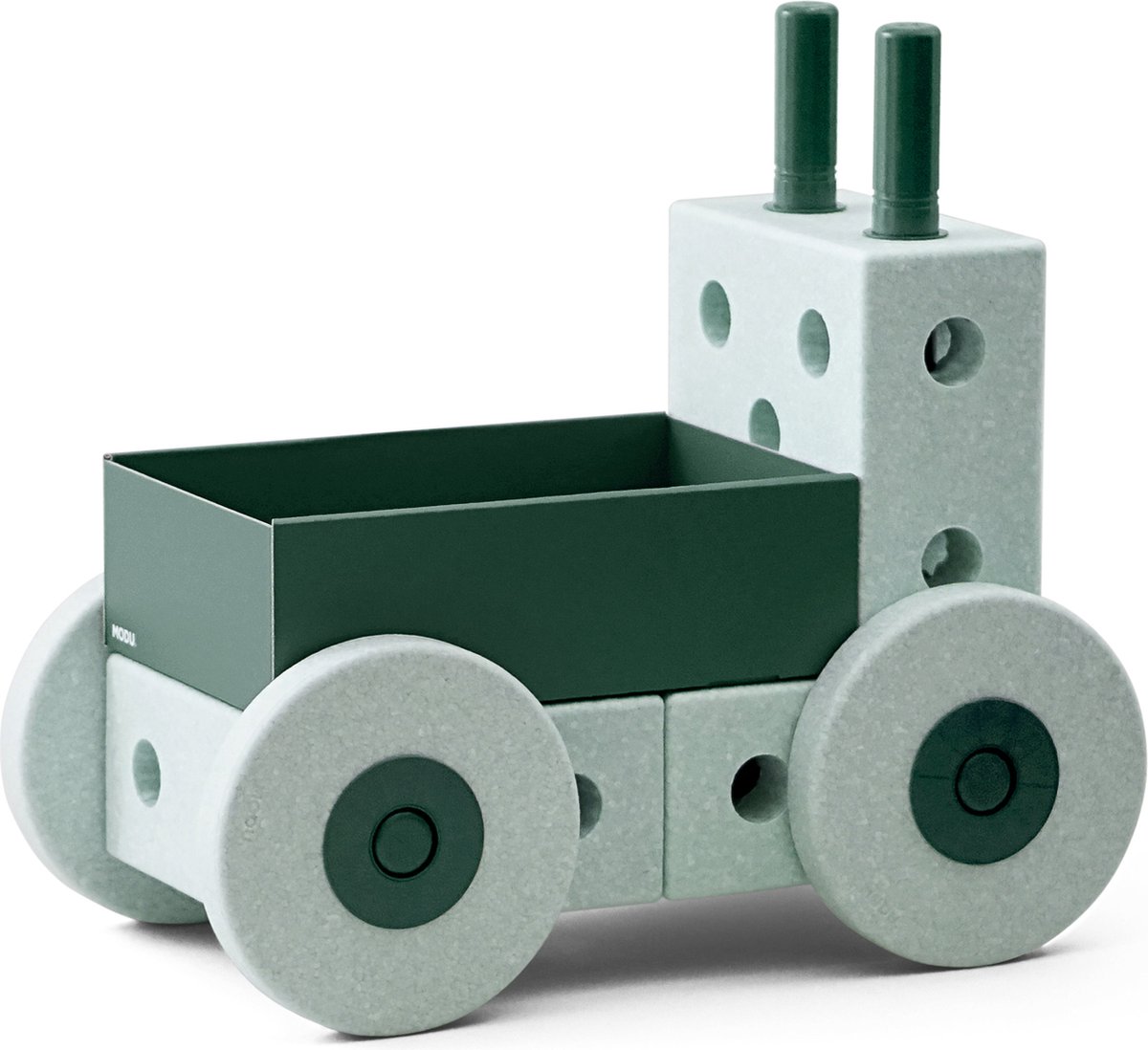 Modu Activity Toy Baby Walker - Open Ended Play - Loopwagen Baby - Looptrainer - Blokken - Ocean Mint / Forest Green