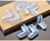 Hoekbeschermers - 10 stuks - Siliconen hoekbescherming tafel - Bescherming baby - Transparant - Flexibel