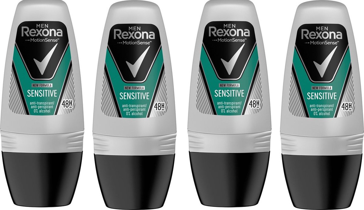 Goedkoopste Rexona Deo Roller - Men Sensitive 4 x 50 ml