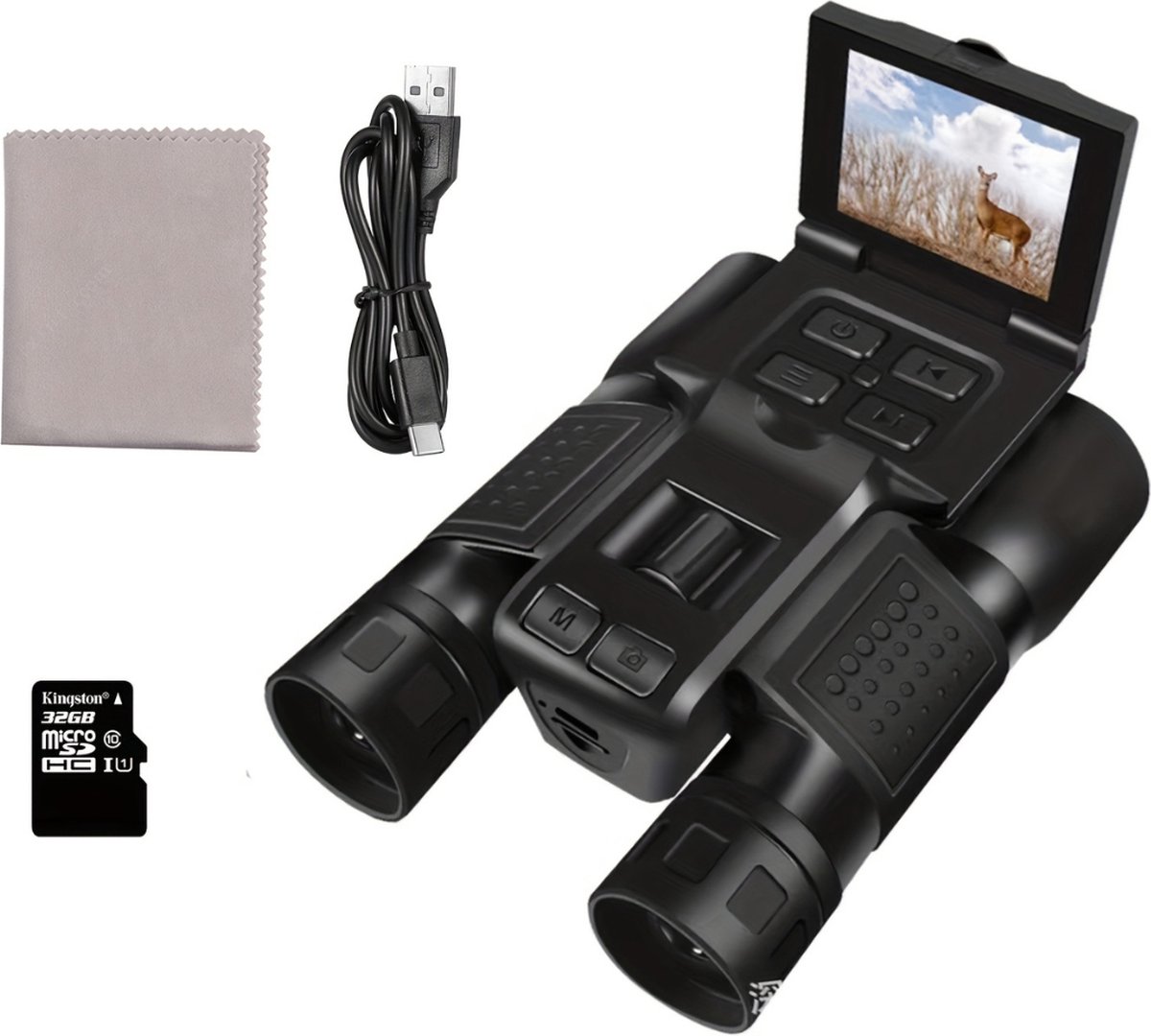 Livano Verrekijker Met Camera - Verrekijker - Verrekijker Voor Volwassene - Zwart - 10×32 - Binoculars