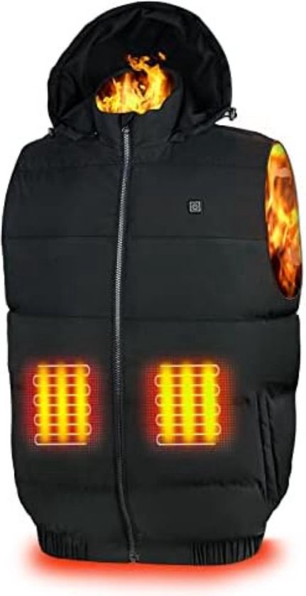 Verwarmd Vest Voor Mannen Vrouwen - Elektrische Verwarming 9 Verwarmingszones Vestmaat Verstelbare Oplaadbare Usb Kleding