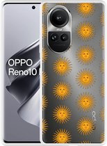 Cazy Hoesje geschikt voor Oppo Reno10 Pro 5G Vintage Zonnetjes