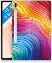 Back Cover geschikt voor Samsung Galaxy Tab S7FE Regenboog