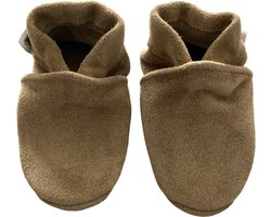 Baby-Slofje suède slofjes voor baby's - camel