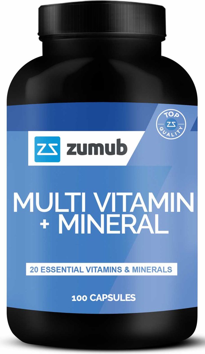 Vitaminen - Zumub Multi-Vitaminen + Mineralen - 100 Capsules -