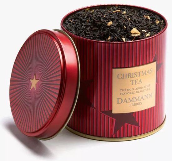 Dammann Frères - Christmas tea blik - 100 gram - Kerst thee - Zwarte thee, sinaas, karamel - Voor 50 kopjes thee