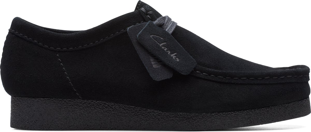 CLARKS WallabeeEVO Heren Veterschoenen - Suede - Zwart
