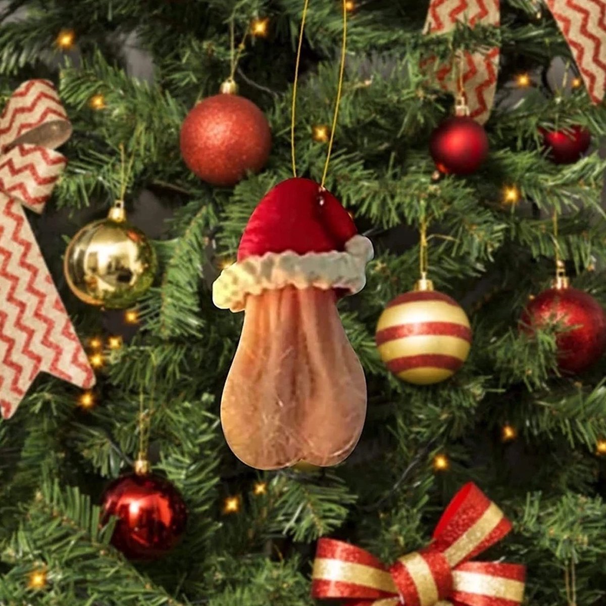 Onbeleefde kerstballen, grappige aanstootgevende kerstboomdecoraties, Sweary Gag kerstballen, humoristische vuile woorden hangende kerstversieringen, voor feestdecoratie en feestgeschenken