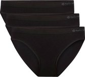 Comfortabel & Zijdezacht Bamboo Basics Seamless Taille Slip Tess (3-pack) - Zwart - M