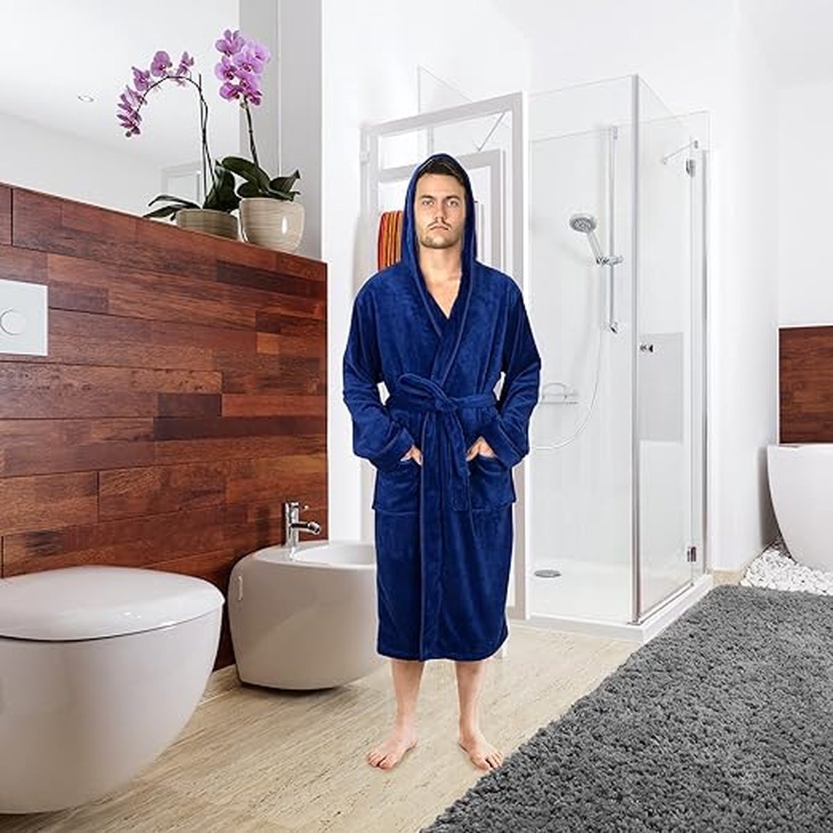 badjas - Katoen - Zacht en Donzig \bathrobe - L