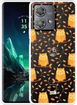 Cazy Hoesje geschikt voor Motorola Edge 40 Neo Cute Owls