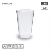 RANO® - 10x Verres à vin / Coupes à dessert en plastique 150ml