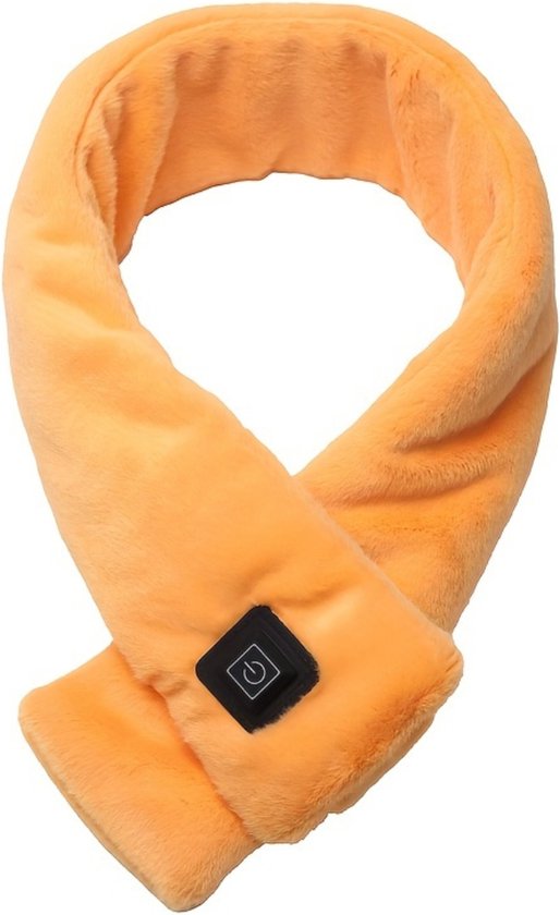 Écharpe chauffante - Hiver - Écharpe électrique rechargeable - USB - Femme & Homme - Oranje