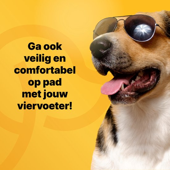 Jake and Jacky Hondendeken Auto Voorstoel - Beschermhoes - Hondenkleed - Incl. Hondenriem - 50 x 100 cm - Zwart - Jake and Jacky