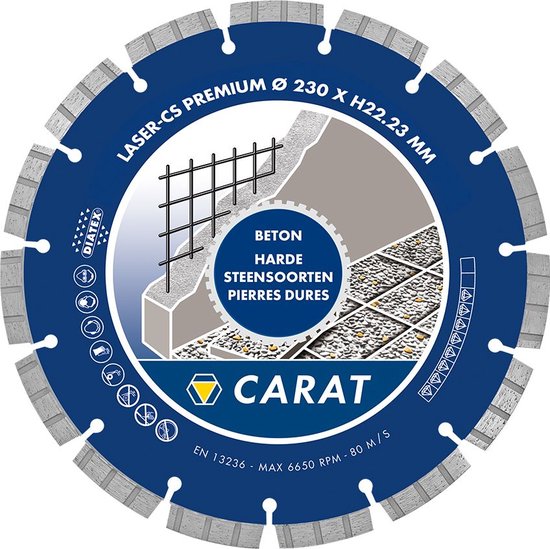 Foto: Universele diamant doorslijpschijf diamantzaag diamantschijf diamantzaagblad carat silent blade