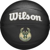 Wilson Team Tribute Milwaukee Bucks Mini Ball WZ4017606XB, Unisexe, Zwart, basket-ball, taille: 3