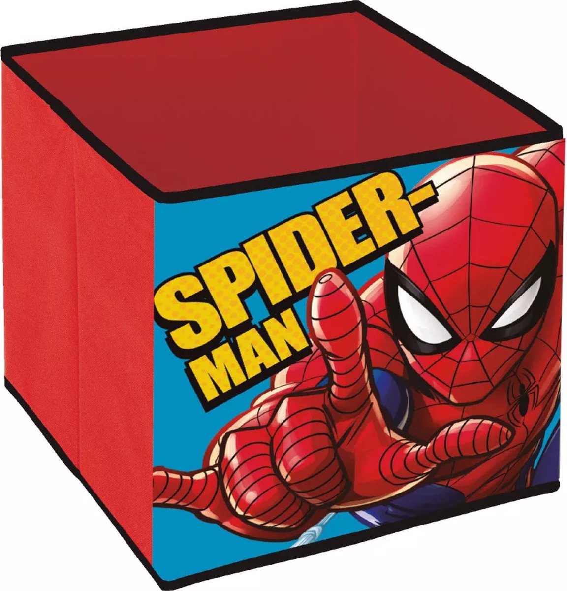 Spiderman Speelgoed Opbergbox - 31x31x31cm - Rood - Cadeau Jongen 5 Jaar - Cadeau Jongen 3 Jaar - Verjaardagscadeau Jongen - Cadeau Kind