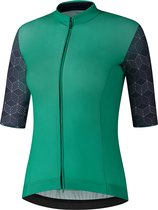 Shimano Yuri jersey dames fietsshirt met korte mouwen groen