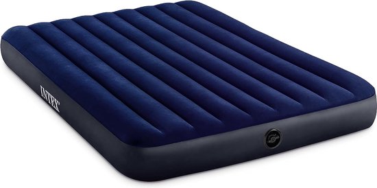 INTEX - luchtmatras - luchtbed - 152x203x25 cm - luchtbed 2 persoons - opblaasbaar matras - camping matras - comfortabel slapen - multifunctioneel matras - kampeeruitrusting - Intex product