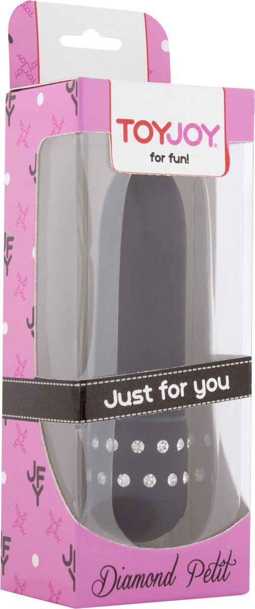 Goedkoopste ToyJoy Diamond Black Petti Vibe - Vibrator - Zwart - Ø 25 mm