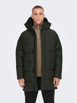 ONLY&SONS ONSCARL LONG QUILTED COAT OTW Heren Jas - Maat L