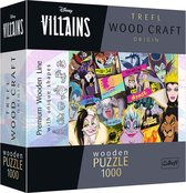 Trefl - Puzzles - "1000 Wooden Puzzles" - Villains Reunion / Disney Villains