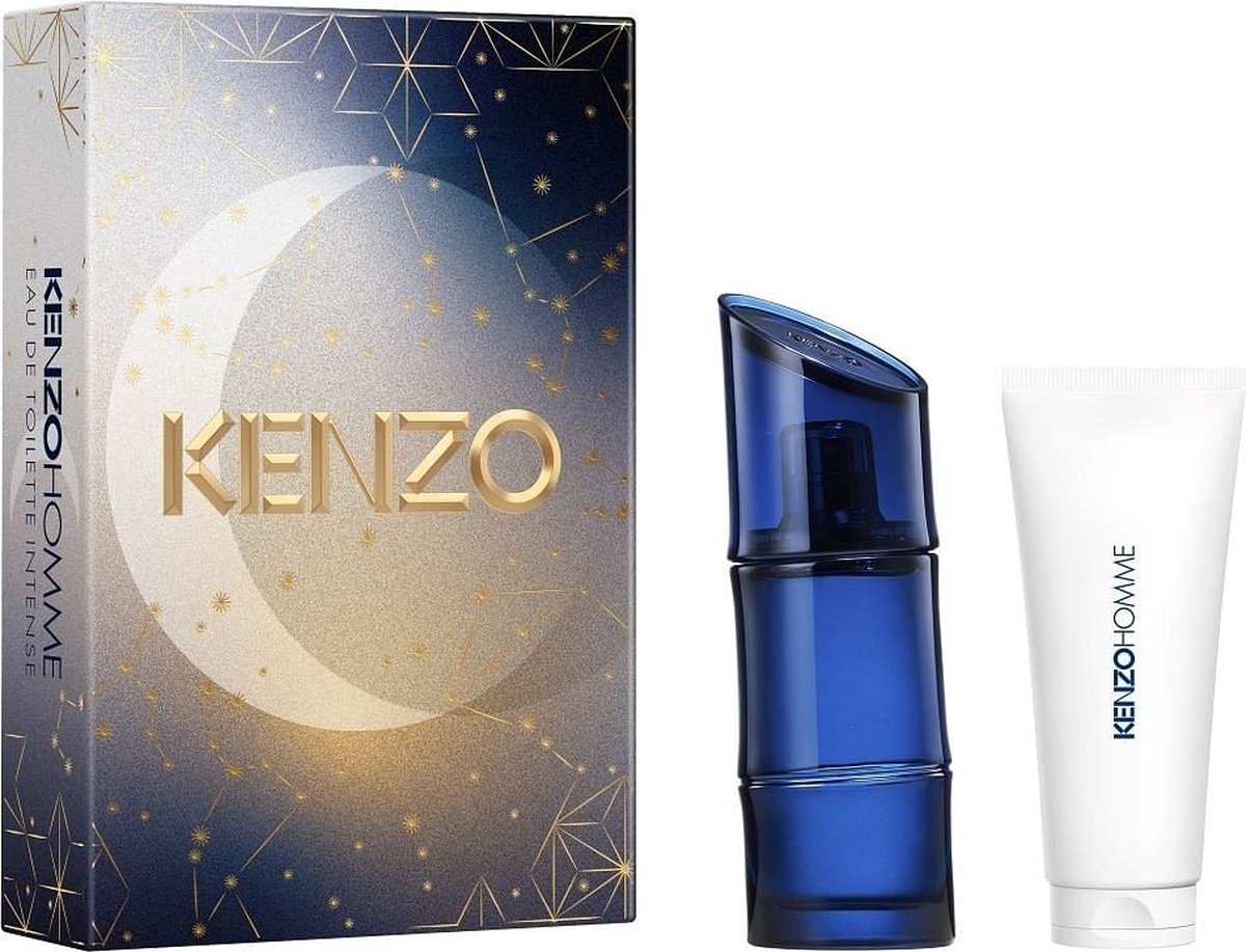 Goedkoopste Kenzo Homme Intense - 60 ml eau de toilette spray 75 ml showergel - cadeauset voor heren