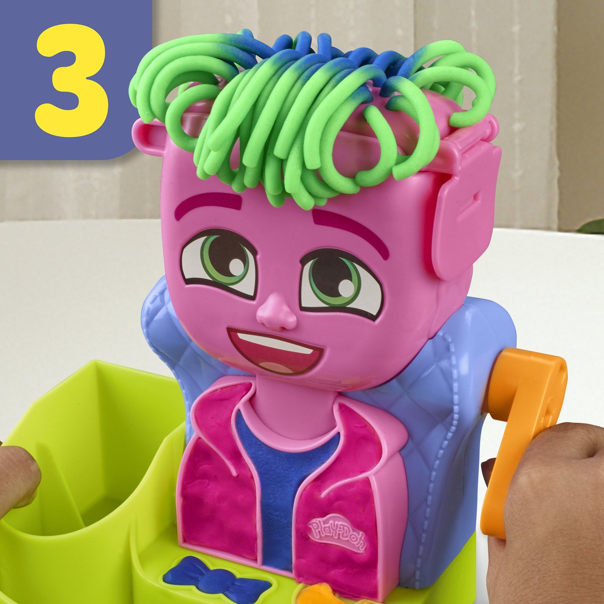 Play-Doh Haarsalon Speelset - Boetseerklei - Inclusief 6 Play-Doh potjes - Knutselen voor kinderen — afbeelding 3