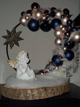 Noël - Cadeau de Noël - Pièce de Noël - Décoration - Ring - Accessoires de vêtements pour bébé - Boules de Noël - Siècle des Lumières - Ressorts - Engel - H40XW37 CM