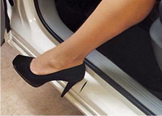 Instaplijsten voor Ford Mondeo 5 2014 (5 deurs) - Kras bescherming - Set van 4 - Zwart/metallic