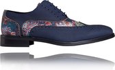 Harmony - Maat 41 - Lureaux - Kleurrijke Schoenen Voor Heren - Veterschoenen Met Print