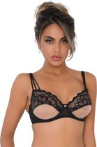 Unlined bra w faux underbust