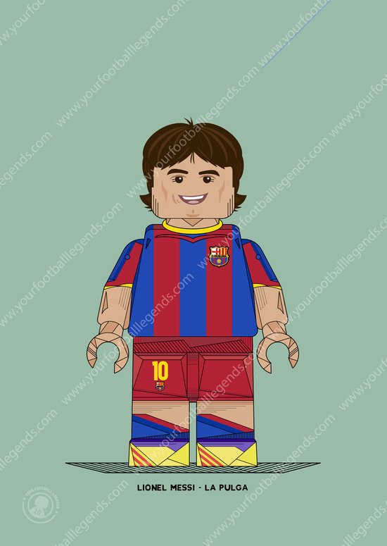 Poster Lionel Messi - 400x300mm - Barcelona Voetbal - Your Football Legends - Barcelona Posters