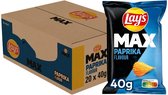 Lay's Max paprika ribbel chips 20 zakjes x 40 gram
