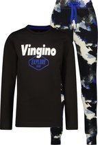 Vingino Jongens Pyjama B-234 Wircon Deep Black - Maat XL