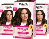 Poly Palette - Perfect Gloss - 5-0 Medium Bruin - Semi-permanente Haarverf - Haarkleuring - 3 stuks