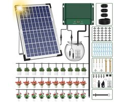 Waterdruppelaar - Irrigatiesysteem - Bewateringssysteem - Zonne Energie - Automatisch Watergeefsysteem met USB-voeding - LED-display