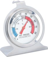 thermomètre réfrigérateur / congélateur argent 6,5 cm