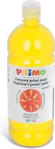 Primo Beginner's ready-mix poster paint, 1000 ml bottle with flow-control cap yellow