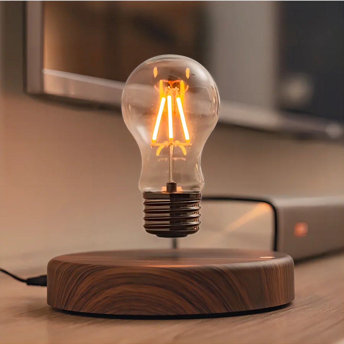 Lampe à ampoule flottante à lévitation magnétique, lampe de bureau à  ampoule LED avec commande tactile, décoration de Gadget de bureau pour la  maison