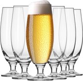 Bierglazen 0,5 Liter | Set van 6 | 500 ml | Elite-collectie | Perfect voor thuis, restaurants en feesten | Vaatwasserbestendig