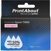PrintAbout huismerk Inktcartridge T5806 Licht-magenta geschikt voor Epson