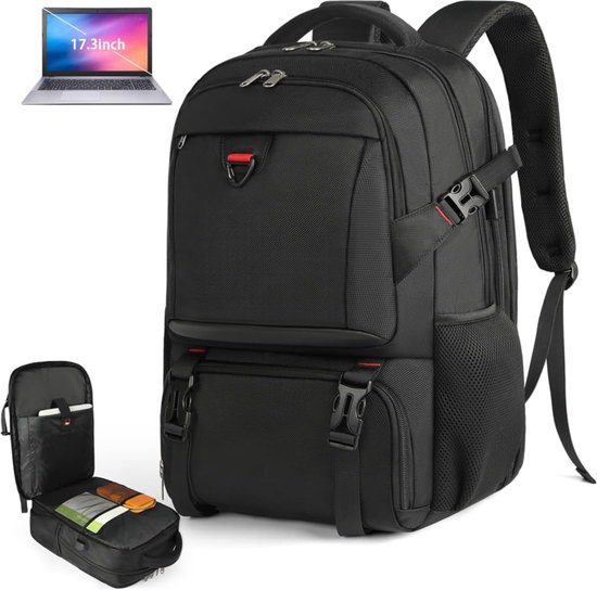 Laptop lunchrugzak, rugzak voor dames 15,6 inch met geïsoleerd koelvak, reisrugzak met