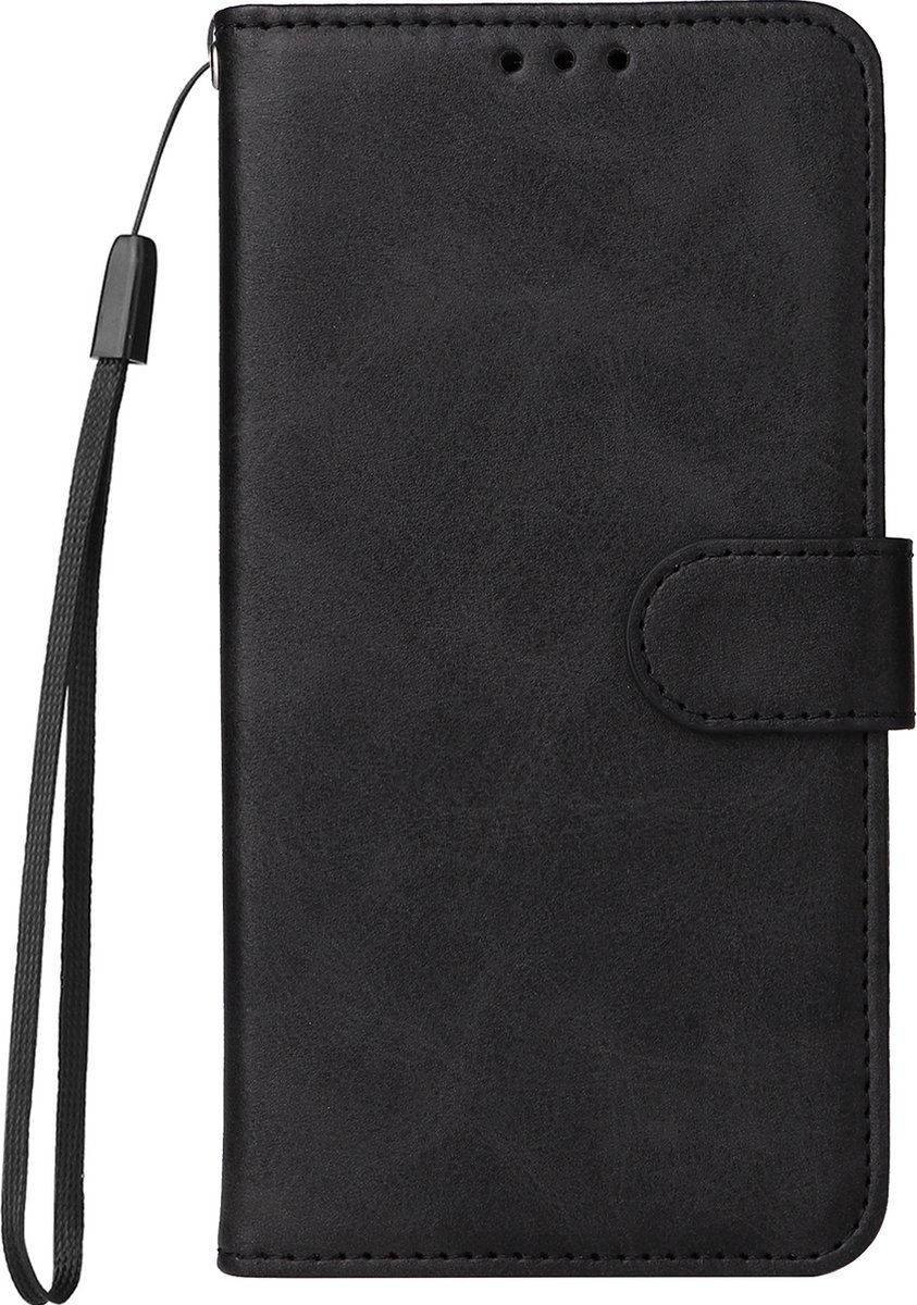 Mobigear Telefoonhoesje geschikt voor Samsung Galaxy S24 Hoesje | Mobigear Wallet Bookcase Portemonnee | Pasjeshouder voor 3 Pasjes | Telefoonhoesje voor Pinpas / OV Kaart / Rijbewijs - Zwart